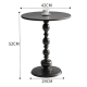 Masuta rotunda pentru cafea fier 52 x 38 cm NEGRU