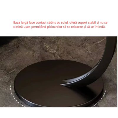 Masuta rotunda pentru cafea MDF cu metal 40 x 62.5 cm maro cu negru