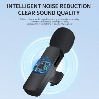 Microfon fara fir K8 tip lavaliera, conector USB tip iPhone