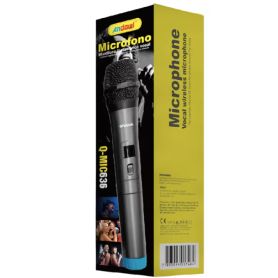 Microfon wireless profesional Andowl Q MIC636 negru