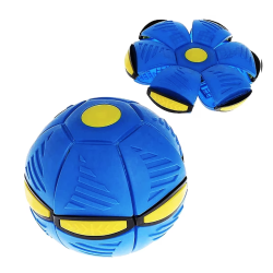 Minge interactiva Blast Ball in forma de Disc cu lumini ALBASTRA