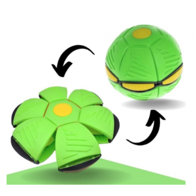 Minge interactiva Blast Ball in forma de Disc cu lumini VERDE