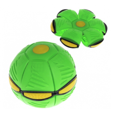 Minge interactiva Blast Ball in forma de Disc cu lumini VERDE