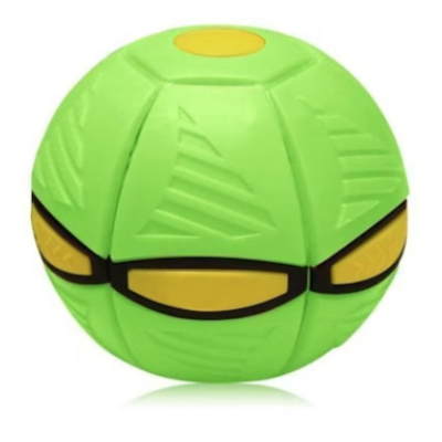 Minge interactiva Blast Ball in forma de Disc cu lumini VERDE