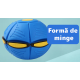 Minge Zburatoare Transformabila in Disc Frisbee 2 moduri de joaca 23 cm ALBASTRA