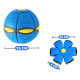 Minge Zburatoare Transformabila in Disc Frisbee 2 moduri de joaca 23 cm ALBASTRA