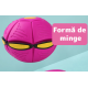 Minge Zburatoare Transformabila in Disc Frisbee 2 moduri de joaca 23 cm ROZ