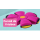 Minge Zburatoare Transformabila in Disc Frisbee 2 moduri de joaca 23 cm ROZ