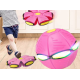 Minge Zburatoare Transformabila in Disc Frisbee 2 moduri de joaca 23 cm ROZ
