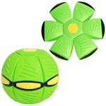 Minge Zburatoare Transformabila in Disc Frisbee 2 moduri de joaca 23 cm VERDE
