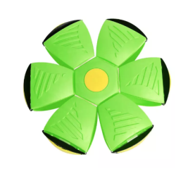 Minge Zburatoare Transformabila in Disc Frisbee 2 moduri de joaca 23 cm VERDE