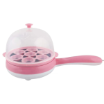 Mini aparat electric cu fierbator 2in1 pentru oua ROZ