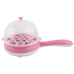Mini aparat electric cu fierbator 2in1 pentru oua ROZ