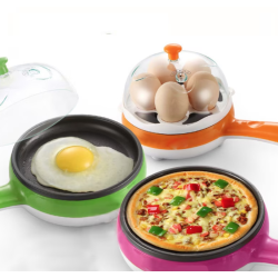 Mini aparat electric cu fierbator 2in1 pentru oua ROZ