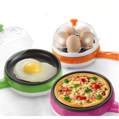 Mini aparat electric cu fierbator 2in1 pentru oua ROZ