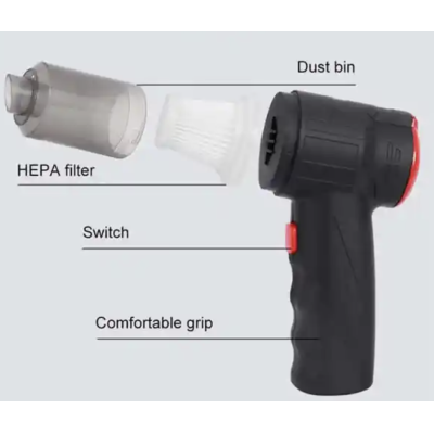 Mini aspirator portabil 2000mAh pentru acasa si masina fara fir 3 IN 1