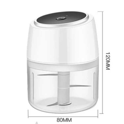 Mini Blender electric, 3 cutite, incarcare USB, tocator pentru legume 250 ML