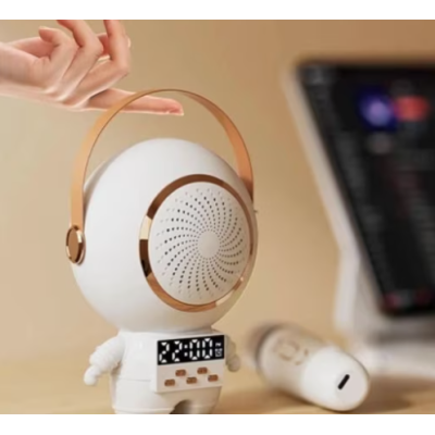 UB Mini boxa portabila Bluetooth cu 1 microfon wireless pentru copii statie Karaoke model Astronaut