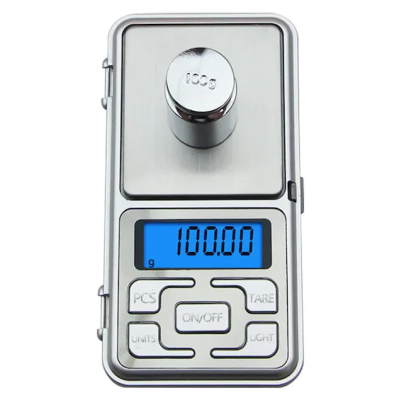 Mini cantar electronic pentru bijuterii 200g/0.01g Argintiu