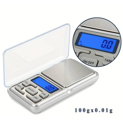 Mini cantar electronic pentru bijuterii 200g/0.01g Argintiu