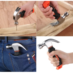 Mini ciocan cu gheare din otel multifunctional cu maner anti alunecare