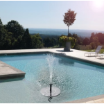 Mini fantana solara plutitoare pentru apa cu cinci capete