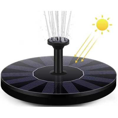 Mini fantana solara plutitoare pentru apa cu cinci capete