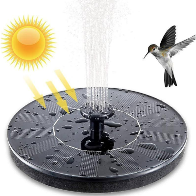 Mini fantana solara plutitoare pentru apa cu cinci capete