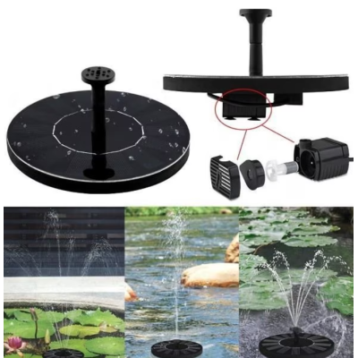 Mini fantana solara plutitoare pentru apa cu cinci capete