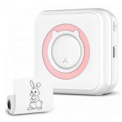 Mini imprimanta termica portabila pentru telefon 1 rola inclusa