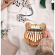 Mini Kalimba cu 8 Clape si Urechiuse portabil ideal pentru incepatori si copii
