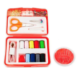 Mini kit de cusut 112 accesorii incluse, portabil 12x8 cm