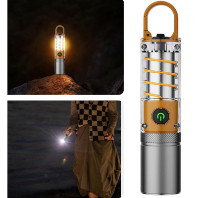 Mini lanterna de mana 808 PRO cu 4 moduri de iluminare