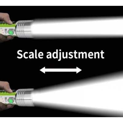 Mini lanterna de mana BL 520D COB + XPE magnetica lupa tip C
