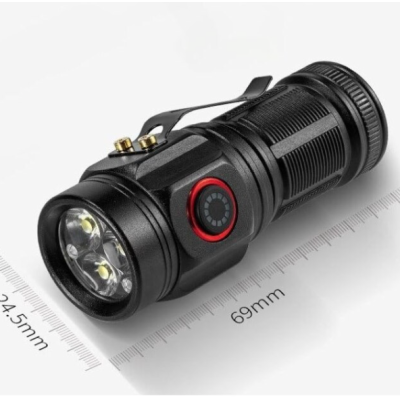 Mini lanterna de mana W5182 puternica cu 3 LED