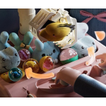 Mini masina de prins jucarii culoare roz accesorii incluse