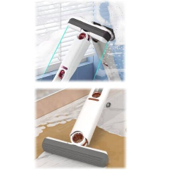 Mini Mop Portabil Pentru Diferite Suprafete Si Geamuri cu Sistem Autostoarcere OFF