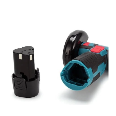 Mini polizor flex unghiular portabil cu 2 acumulatori 6 discuri 12V 76MM