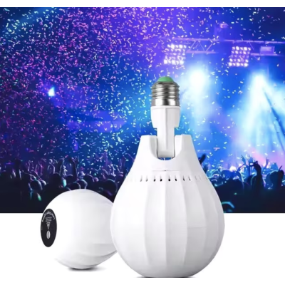 Mini Proiector LED pentru Craciun in forma de Bec cu Soclu E27 4W Ajustabil