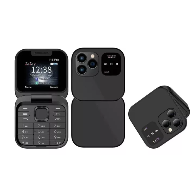 Mini telefon pliabil P9 PRO FM Afisaj mic