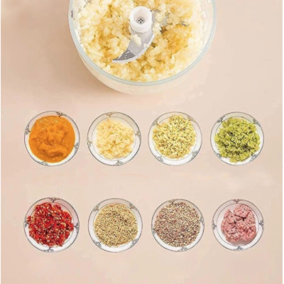 Mini Tocator Alimente si Legume cu Incarcare prin USB 45W ROZ