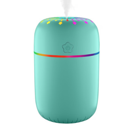 Mini Umidificator A5 capacitate 300ml design silentios lumina gradient de 7 culori