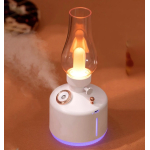Mini umidificator ALB cu lampa fara capac si schimbare de culoare 