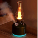 Mini umidificator NEGRU cu lampa fara capac si schimbare de culoare