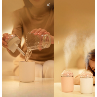 Mini umidificator portabil RDE283 alb/roz