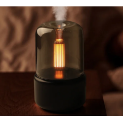 Mini umidificator si difuzor de arome 130 ml cu iluminare LED si USB Andowl Q JS112 