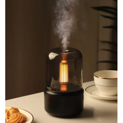 Mini umidificator si difuzor de arome 130 ml cu iluminare LED si USB Andowl Q JS112