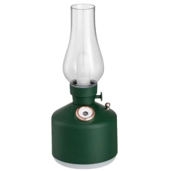 Mini umidificator VERDE cu lampa fara capac si schimbare de culoare 
