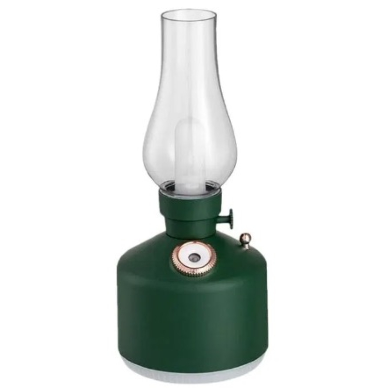Mini umidificator VERDE cu lampa fara capac si schimbare de culoare