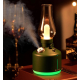 Mini umidificator VERDE cu lampa fara capac si schimbare de culoare